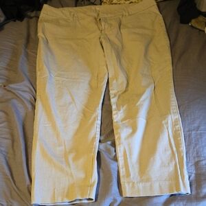 Old Navy Tan Chinos Versatile Flat Front Design